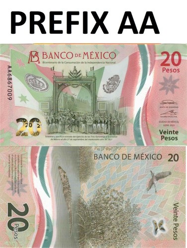 Pesos mexico uncirculated - 20,