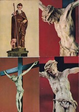 Lot de 4 cartes postales postcards 10x15cm SAINT-ANTOINE ISERE christ en ivoir
