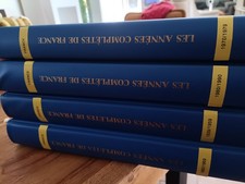 4 Albums France avec pochettes (sans les timbres) feuilles 1939-1990 # 271