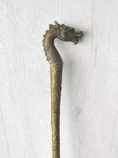 Canne ancienne pommeau tête