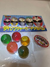 Mighty Morphin Power Rangers Dairanger Jewel Ball 5p Plate set BANDAI Japan
