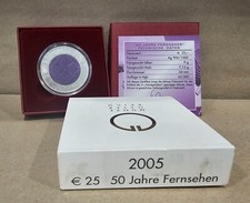 Coffret 25€ Euros Autriche Argent 900 Niobium 2005 ''Television''