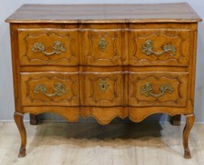 Commode Sauteuse Arbalète En Noyer époque Régence, Début XVIII ème Siècle