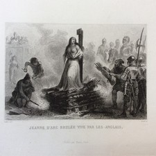 Gravure Ancienne Jeanne d'Arc