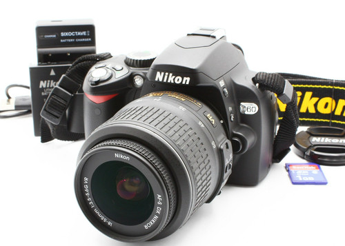 Nikon d60 dslr camera - dslr, af-s