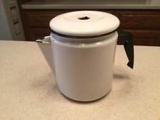 Vintage Enamelware Coffee Pot