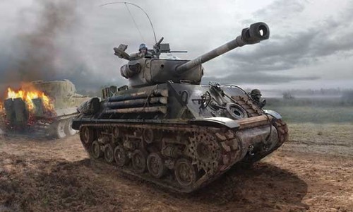 Italeri 6529 maquette m4a3e8 - italeri,