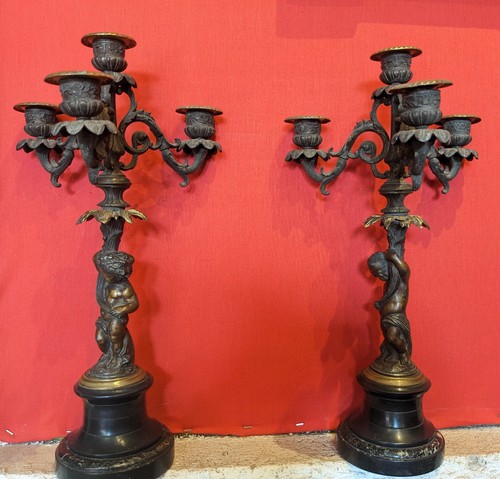 élégants candélabres ancien - candélabres,