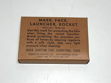 Masque protection pour Tireur Bazooka US Ww2 - Matériel Original Americain Wwii