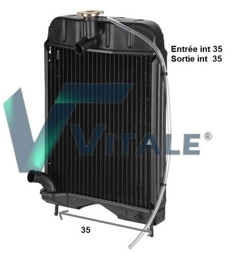 Radiateur eau tracteur pour - radiateur,