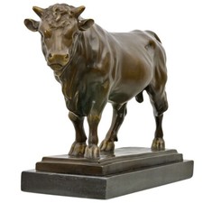 Statue taureau bronze - statue,