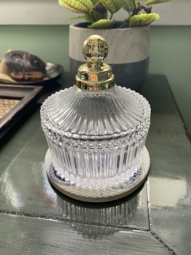 Bonbonnière verre vintage - en,
