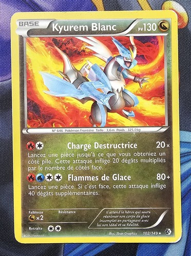 Carte pokémon kyurem blanc - carte,
