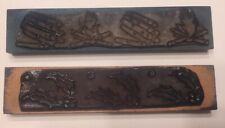 lot 2 anciens tampons scolaire frise feu de camp houx  studia scrapbooking 34