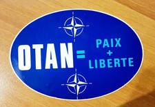 autocollant ancien OTAN  sticker ancien Armée de l'air de terre militaria légion
