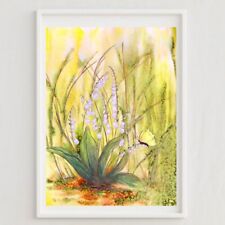 Lys de la vallée, Originale aquarelle 24x32cm, Tableau, Peinture Art Moderne