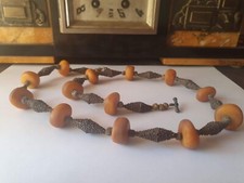 collier ancien Ambre Baltique 