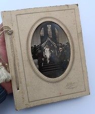 Album ancien photos de mariage militaire Comte Noblesse décoration cérémonie