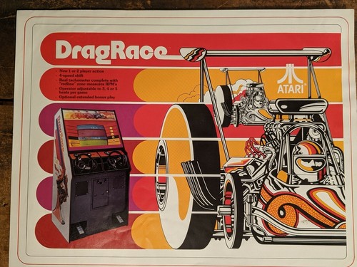 Atari dragrace arcade game - atari,