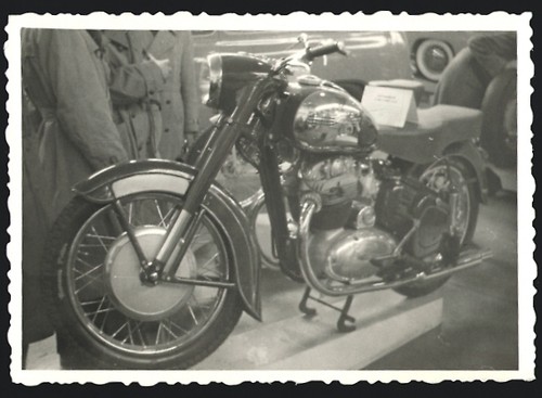 Photographie moto jawa ohc 500 - photographie,