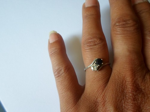 Bague argent massif - en, et