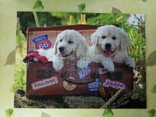 Puzzle 100 pièces RAVENSBURGER - chiots petite pause - complet - tres bon état