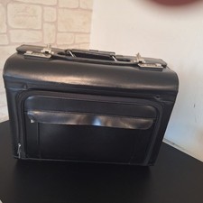 Valise porte document en croute de cuir