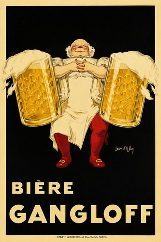 Retro beer poster - beer, 1930s