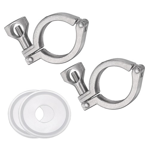 2pcs brides tri clamps pour - brides, tri-clamps,