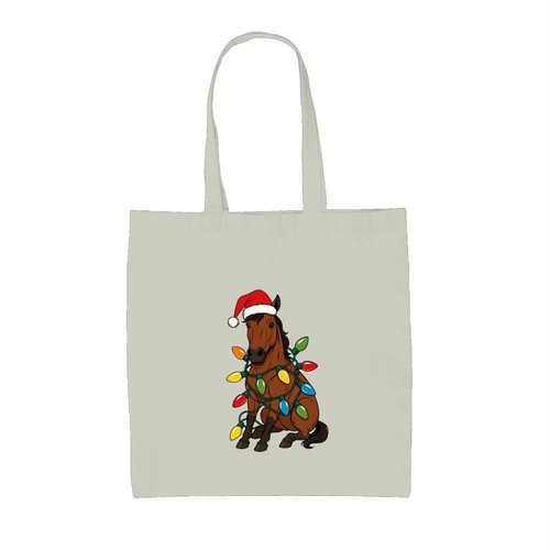 Cheval noël lumières sac - cheval,