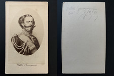 Victor Emmanuel II, roi d'Italie CDV vintage albumen print.Victor-Emmanue