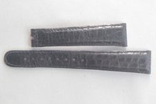 PATEK PHILIPPE Bracelet montre cuir noir 20/14 mm (72496)