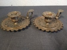 Ancienne PAIRE BOUGEOIRS À