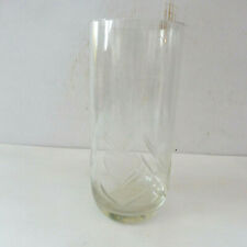 VASE TRANSPARENT GRAVE 11 cm de Ø sur 25,5 cm