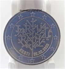 DISPO Pièce 2 euro ESTONIE 2020 Commémo Traité de paix de Tartu. NEUVE
