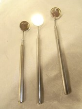 ANCIEN OUTIL METIER MIROIR DE DENTISTE INSTRUMENT DOCTEUR MEDECINE  signé MIRROR