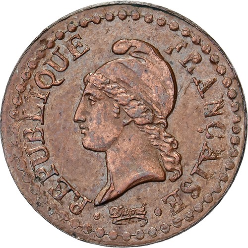 France centime dupré an - france,, 1