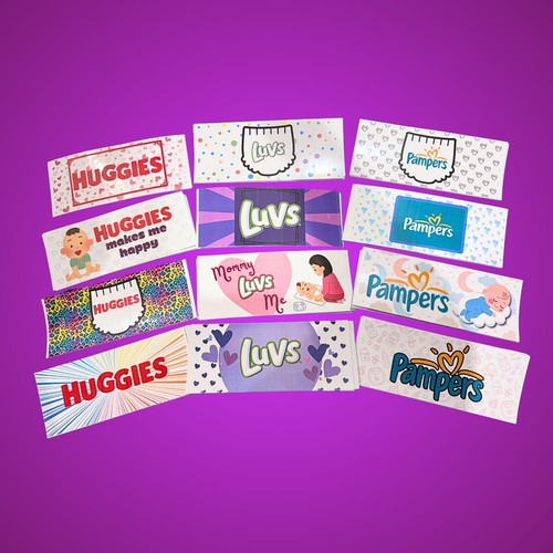 Abdl diaper tape set of - -,