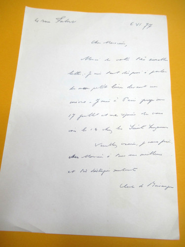 Claude boisanger autographe - claude,