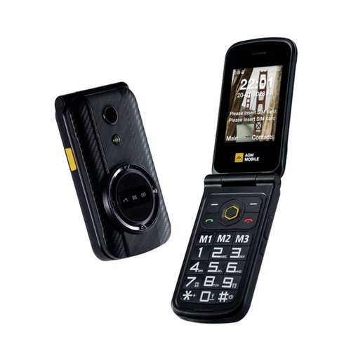 Agm mobile flip téléphone - m8,