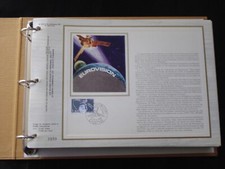 94 documents philatéliques CEF soie 1980 - 1981 en classeur