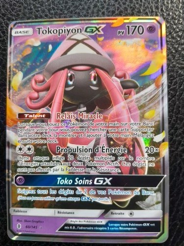 Carte pokémon tokopiyon - carte, gx