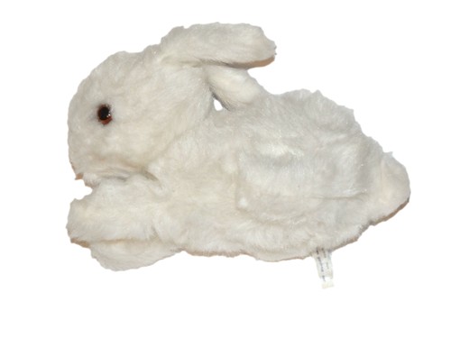 Ancienne peluche lapin blanc - ancienne,