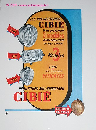 Publicite ancienne phares - ancienne,