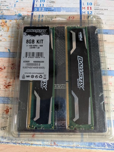 Kit mémoire ram crucial - kit,