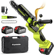 Mini Tronconneuse À Batterie 8 Et 6 Pouces, 8000 Mah Mini Tronçonneuse Électriqu