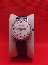 Belle montre vintage homme  ELECTRA LIP acier chrome fonctionne 