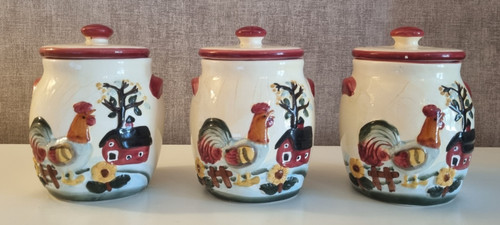 Lot pots céramique poule - 3,