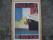 affiche FRENCH LINE