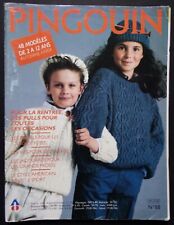 § catalogue ancien laine tricot PINGOUIN n° 88 enfants 2 à 12 ans - 1986